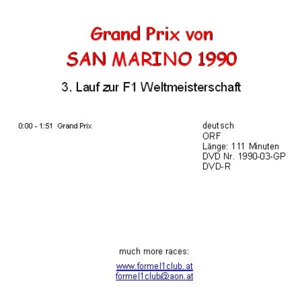 1990 03 San Marino / Imola