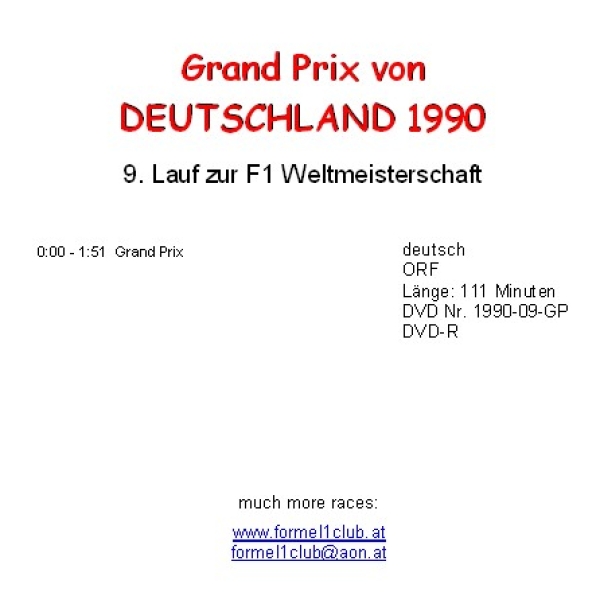1990 09 Deutschland / Hockenheim