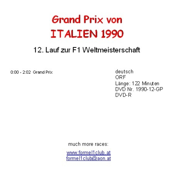 1990 12 Italien / Monza