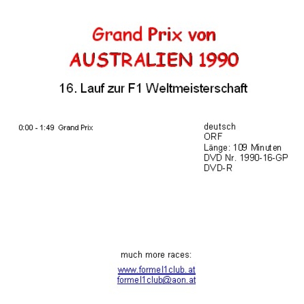 1990 16 Australien / Adelaide