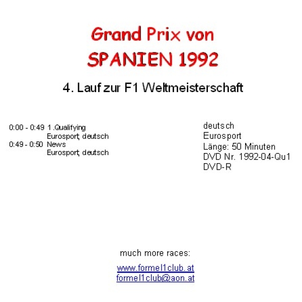1992 04 Qualifying Spanien Barcelona