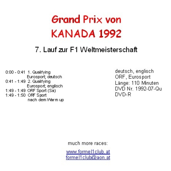 1992 07 Qualifying Kanada Montreal (dt., engl.)