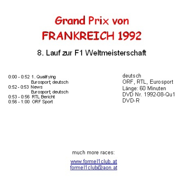 1992 08 Qualifying Frankreich Magny Cours
