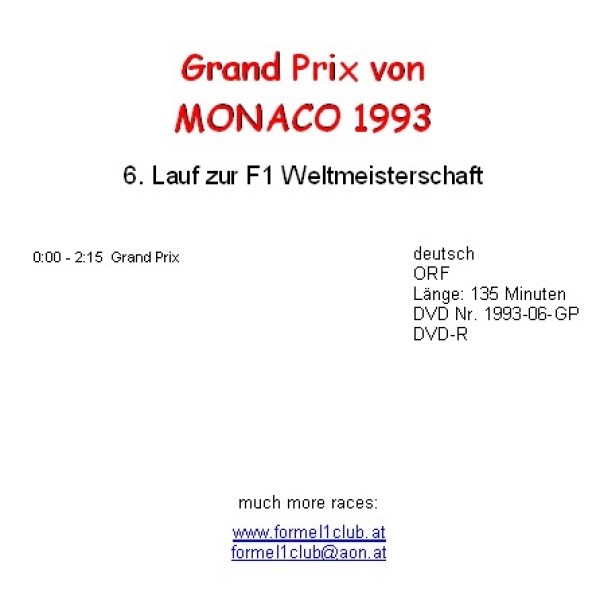 1993 06 Monaco / Monte Carlo