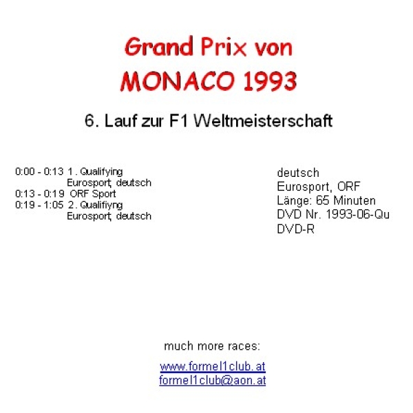 1993 06 Qualifying Monaco Monte Carlo