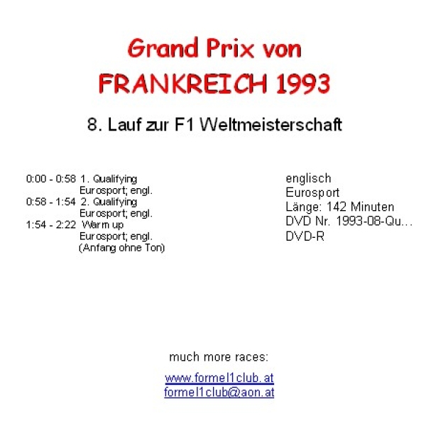 1993 08 Qualifying Frankreich Magny Cours