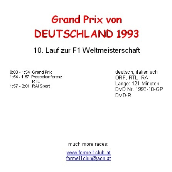 1993 10 Deutschland / Hockenheim