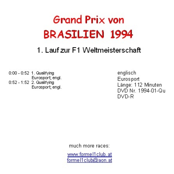 1994 01 Qualifying Brasilien Interlagos