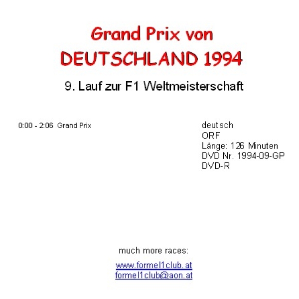 1994 09 Deutschland / Hockenheim