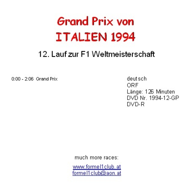 1994 12 Italien / Monza