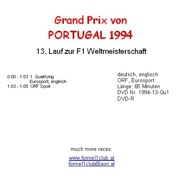 1994 13 Qualifying Portugal Estoril