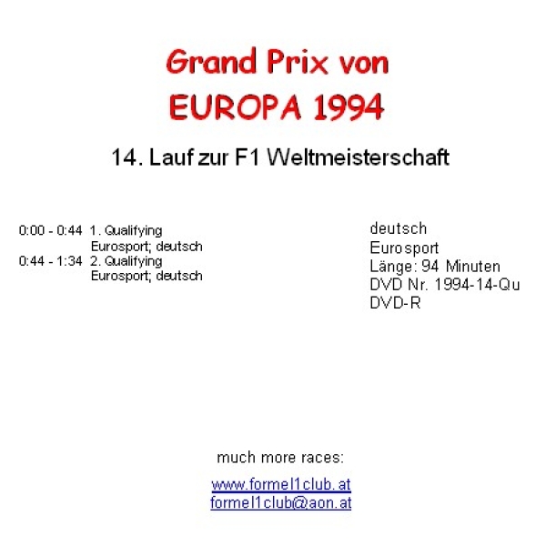 1994 14 Qualifying Europa Jerez