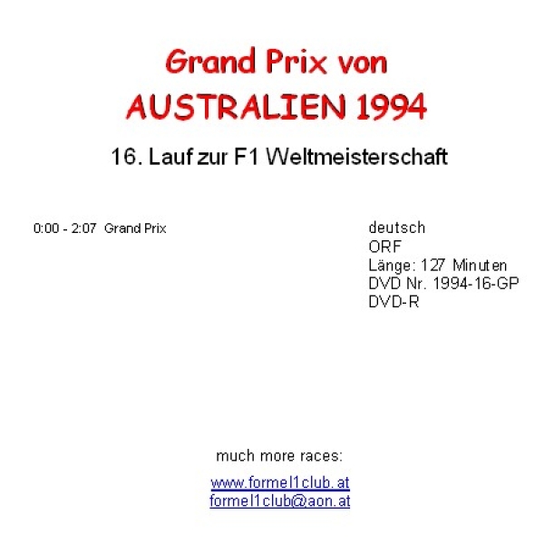 1994 16 Australien / Adelaide
