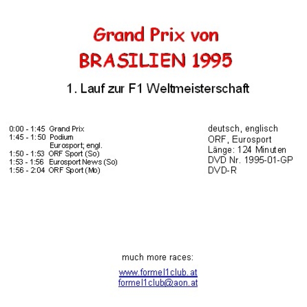 1995 01 Brasilien / Interlagos