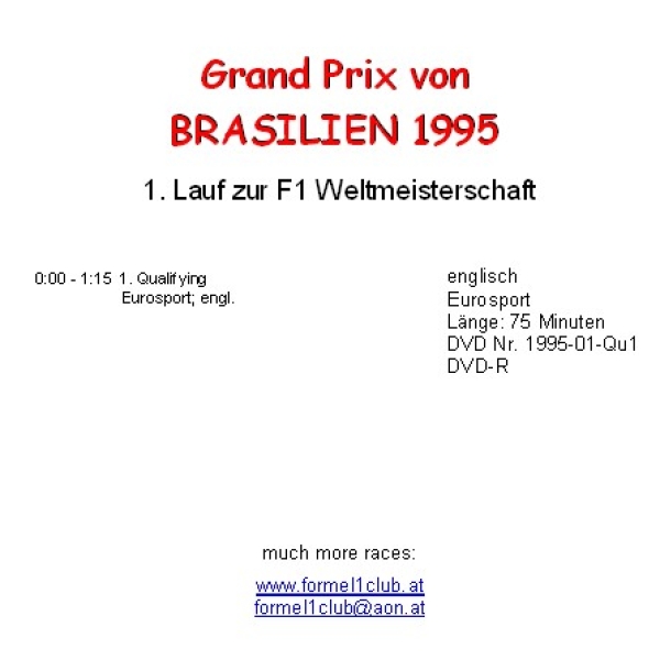 1995 01 Qualifying,... Brasilien Spa