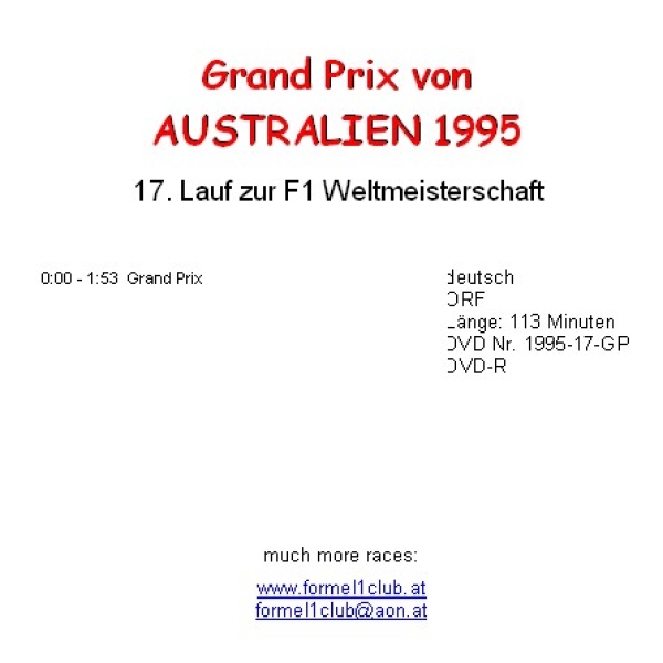 1995 17 Australien / Adelaide
