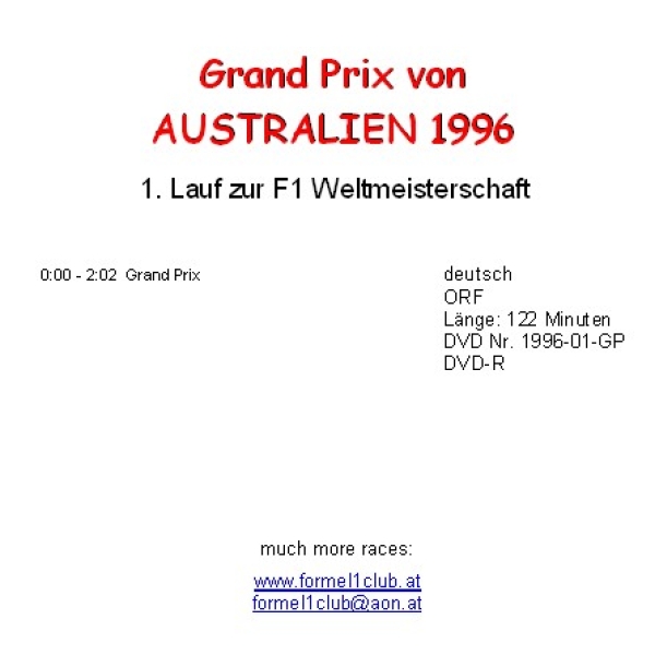 1996 01 Australien / Melbourne