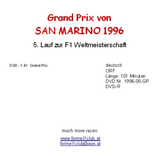 1996 05 San Marino / Imola