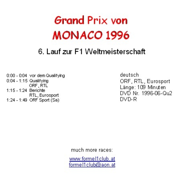 1996 06 Qualifying Monaco Monte Carlo