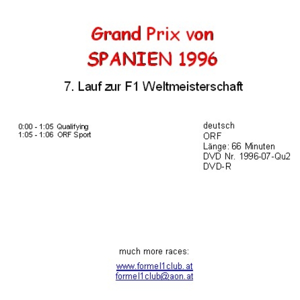 1996 07 Qualifying Spanien Barcelona