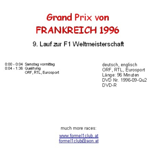 1996 09 Qualifying Frankreich Magny Cours