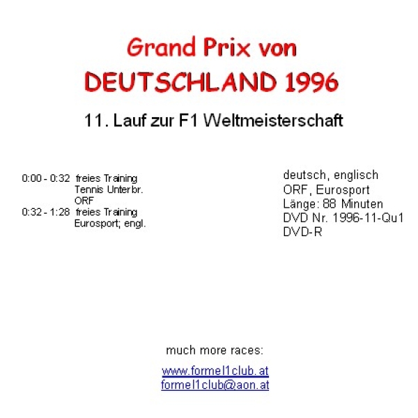 1996 11 Qualifying Deutschland Hockenheim