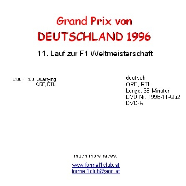 1996 11 Qualifying Deutschland Hockenheim