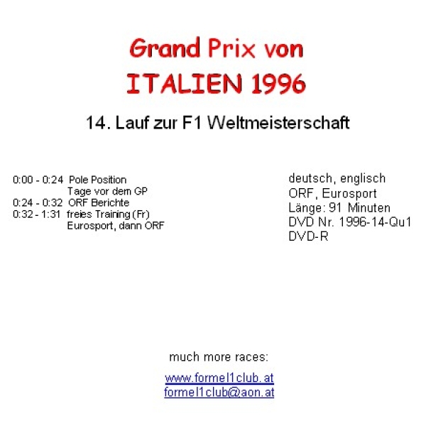 1996 14 Qualifying Italien Monza