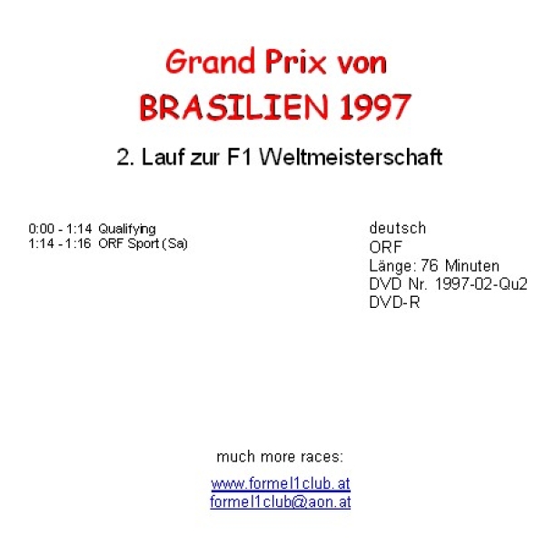 1997 02 Qualifying Brasilien Interlagos