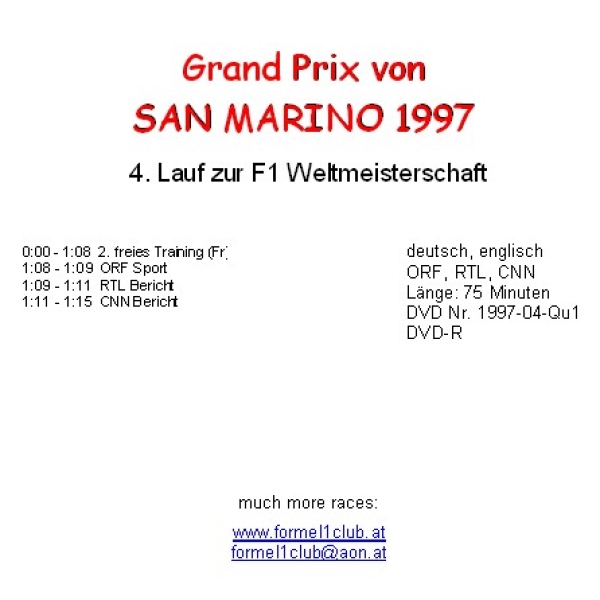 1997 04 Qualifying San Marino Imola
