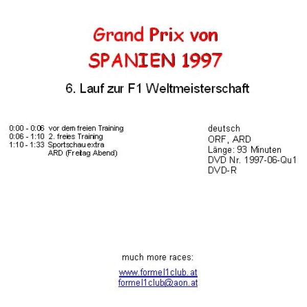 1997 06 Qualifying Spanien Barcelona