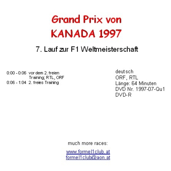 1997 07 Qualifying Kanada Montreal
