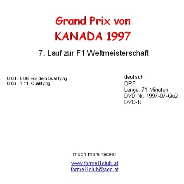 1997 07 Qualifying Kanada Montreal
