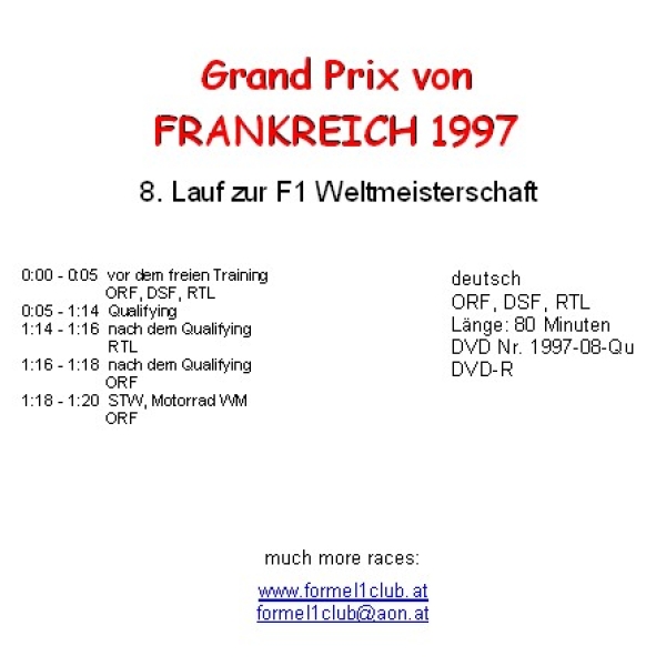 1997 08 Qualifying Frankreich Magny Cours