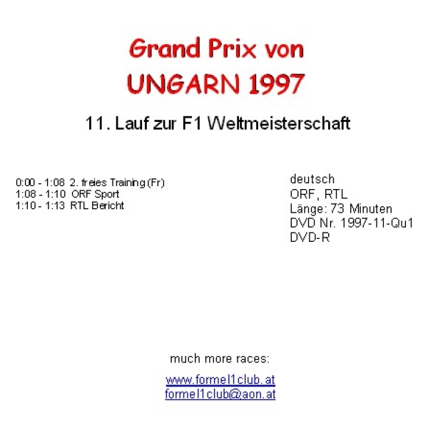 1997 11 Qualifying Ungarn Budapest