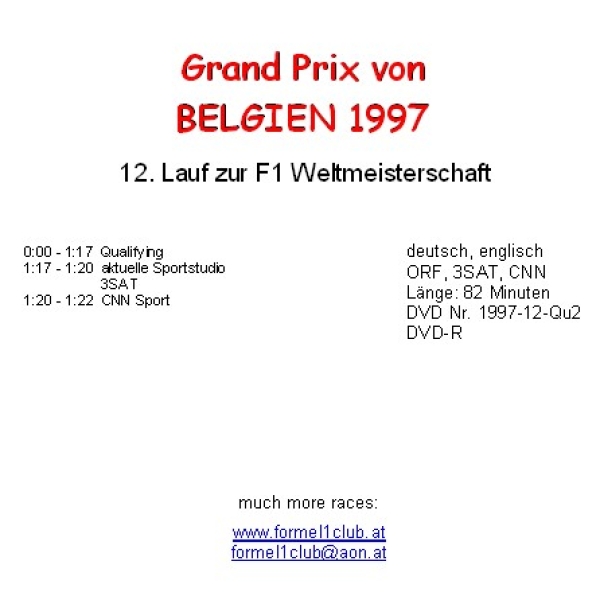 1997 12 Qualifying Belgien Spa