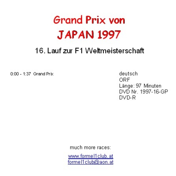 1997 16 Japan / Suzuka