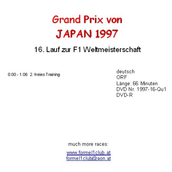 1997 16 Qualifying Japan Suzuka