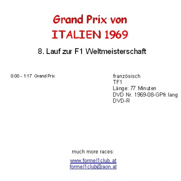 1968 - 1969 DVD Set (mehr als 16 Std. Material)