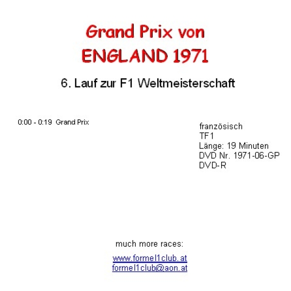 1971 06 England / Silverstone französisch