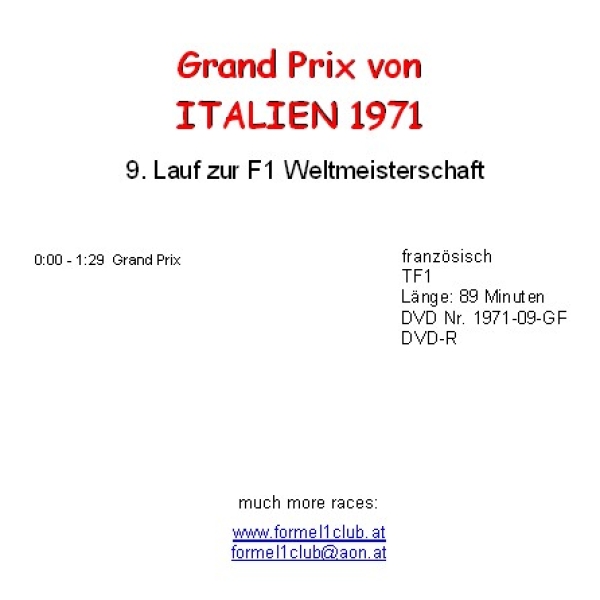 1971 09 Italien / Monza