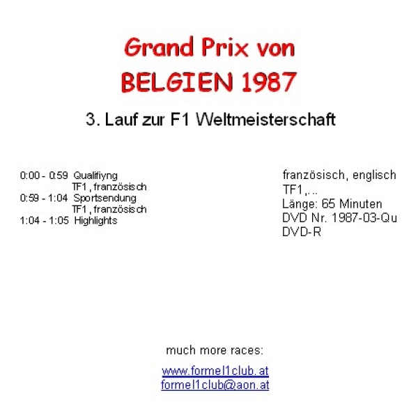 1987 03 Qualifying,... Belgien / Spa