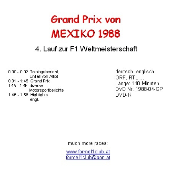 1988 04 Mexiko / Mexiko City