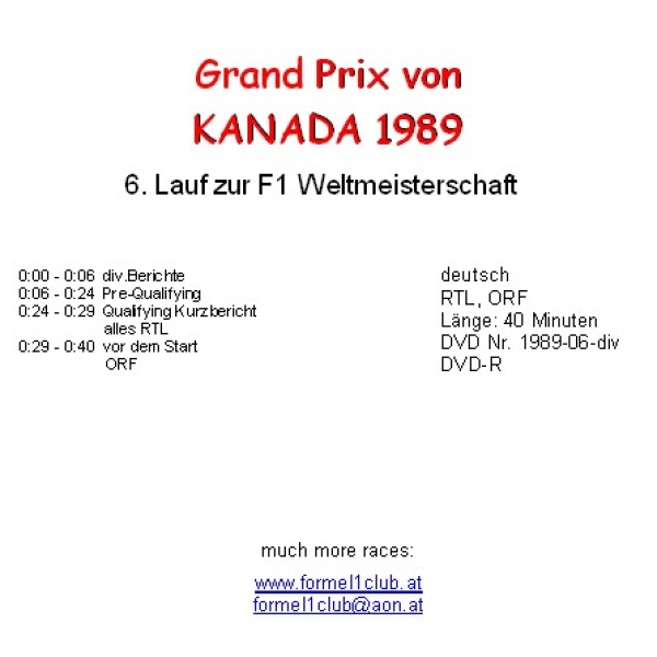 1989 06 Qualifying,... Kanada / Montreal