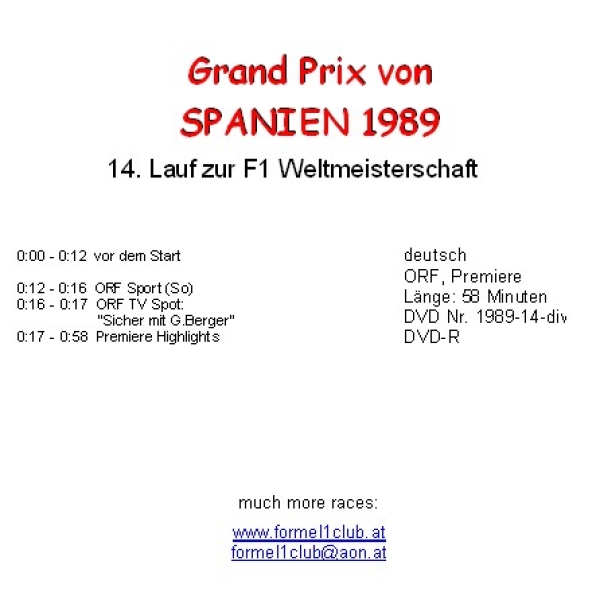 1989 14 vor- und nach dem GP,... Spanien / Jerez