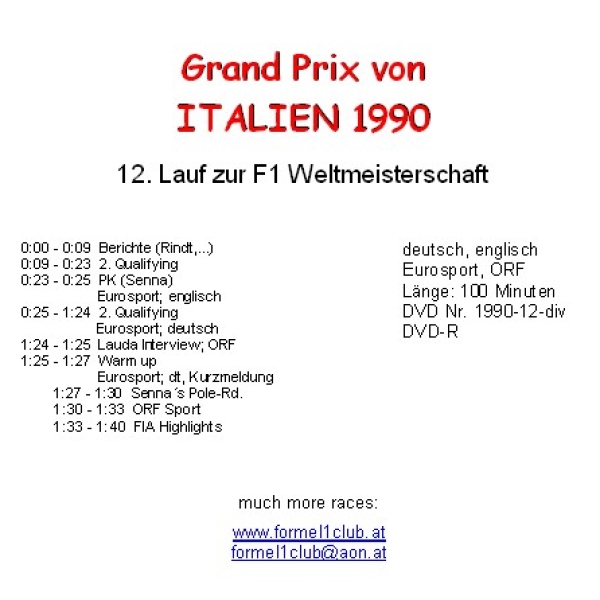 1990 12 Qualifying,... Italien Monza