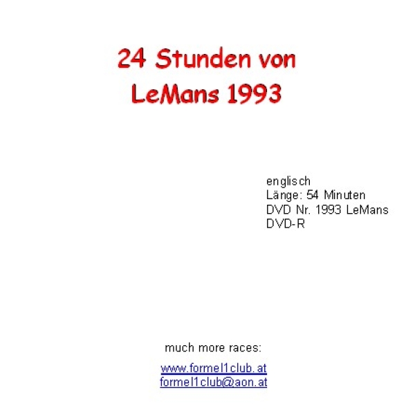 1993 Le Mans 24h