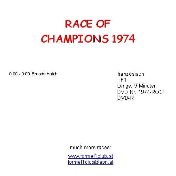 1974 Race of Champions / Brands Hatch